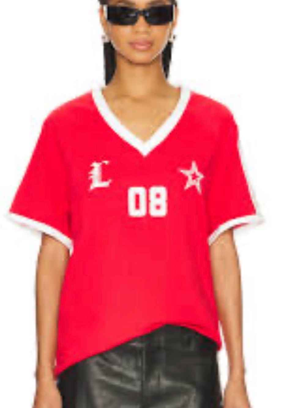 Spectate Top Lioness Red V-Neck WOMENS SIZE XS